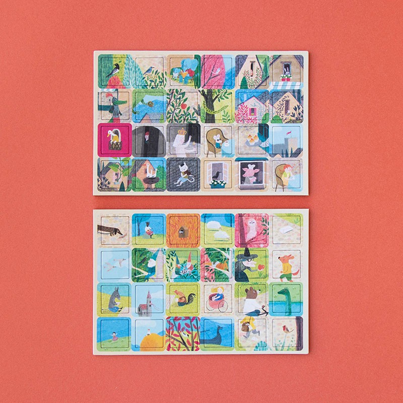 puzzle y juego de historias